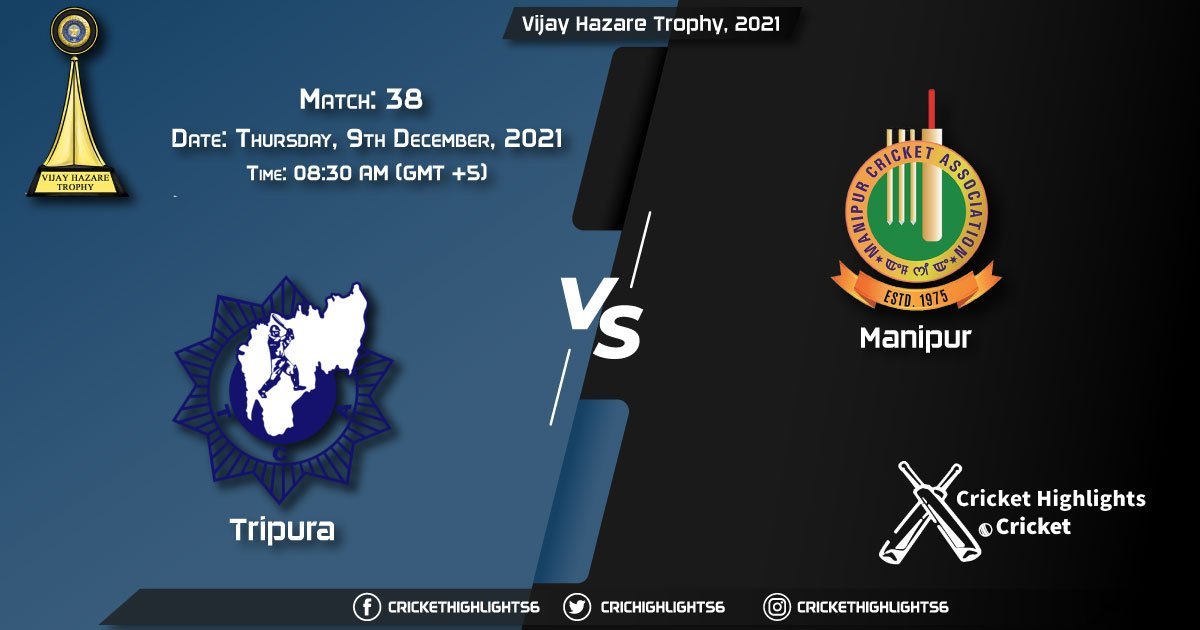 TRP vs MAN, Live Scorecard, Match 38, December 9, 2021, Live Cricket Score, Vijay Hazare Trophy, 2021