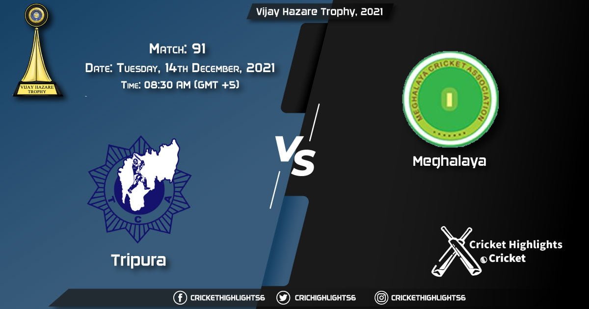 TRP vs MEG, Live Scorecard, Match 91, December, 14, 2021, Live Cricket Score, Vijay Hazare Trophy, 2021