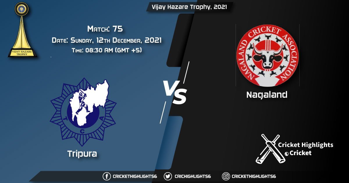 TRP vs NAG, Live Scorecard, Match 75, December, 12, 2021, Live Cricket Score, Vijay Hazare Trophy, 2021