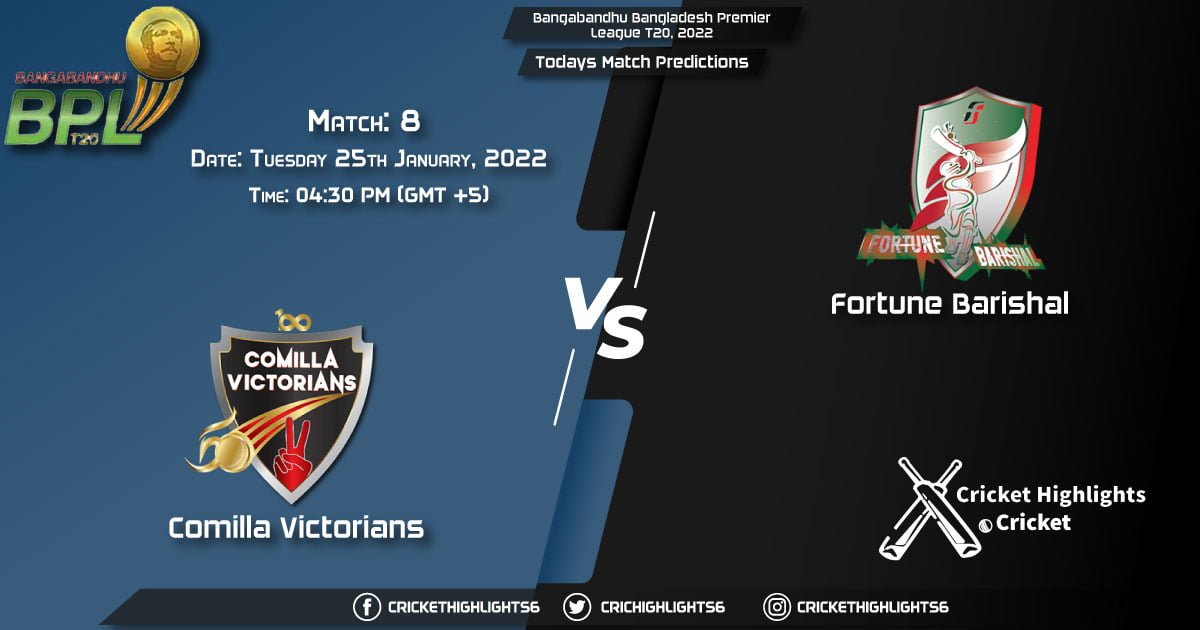 Bangabandhu Bangladesh Premier League T20, 2022, Match 8 COV vs FBA, Playing 11 & Today's Match Predictions