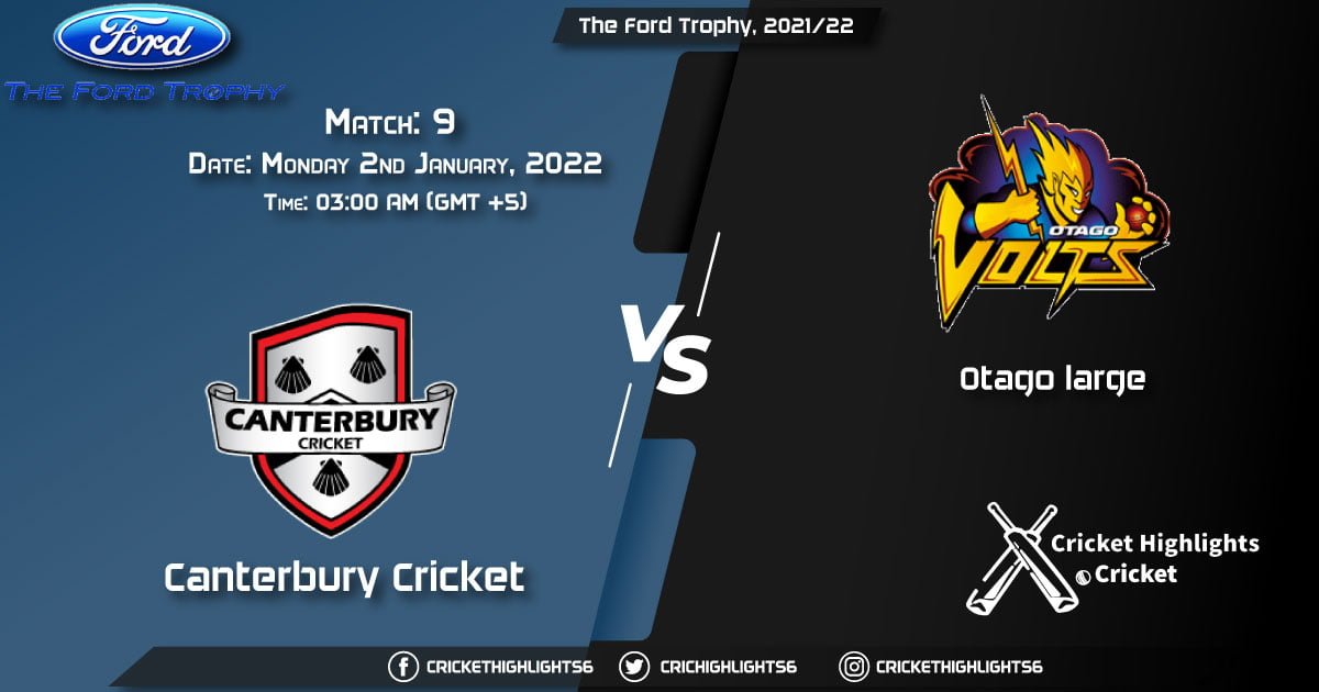 CTB vs OV, Live Scorecard, Match 9 January 2, 2022, Live Cricket Score, The Ford Trophy, 202122