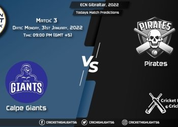 ECN Gibraltar, 2022, Match 3 CG vs PIR, Playing 11 & Today's Match Predictions