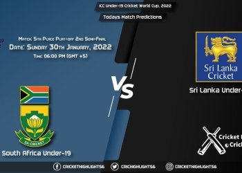 ICC Under-19 Cricket World Cup, 2022, Match 5th Place Play-off 2nd Semi-Final SA-U19 vs SL-U19, Playing 11 & Today's Match Predictions