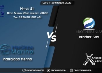 IGM vs BG, Live Scorecard, Match 21, January 23, 2022, Live Cricket Score, CBFS T-20 League, 2022