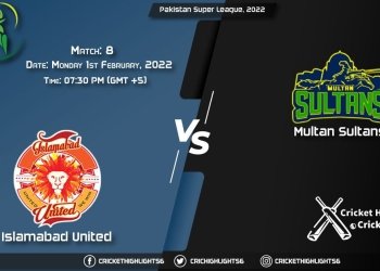 ISL vs MUL, Live Scorecard, Match 8, February 1, 2022, Pakistan Super League, 2022