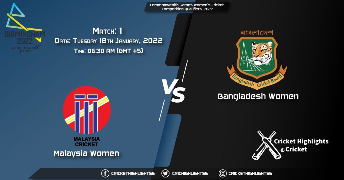 ML-W vs BD-W, Live Scorecard, Match 1, January 18, 2022, Live Cricket Score, Commonwealth Games Women's Cricket Competition Qualifiers, 2022