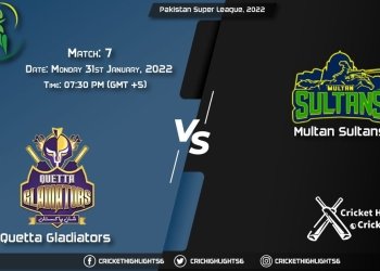 QUE vs MUL, Live Scorecard, Match 7, January 31, 2022, Pakistan Super League, 2022