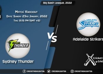 THU vs STR, Live Scorecard, Match Knockout, January 23, 2022, Live Cricket Score, Big Bash League, 202122