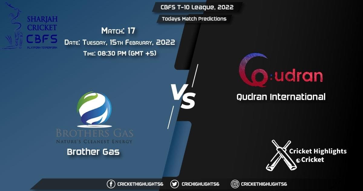 CBFS T-10 League, 2022, Match 17 BG vs QUD, Playing 11 & Today's Match Predictions