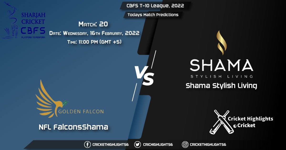 CBFS T-10 League, 2022, Match 20 FAL vs SSL, Playing 11 & Today's Match Predictions