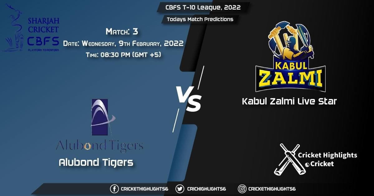 CBFS T-10 League, 2022, Match 3 ALT vs KZLS, Playing 11 & Today's Match Predictions