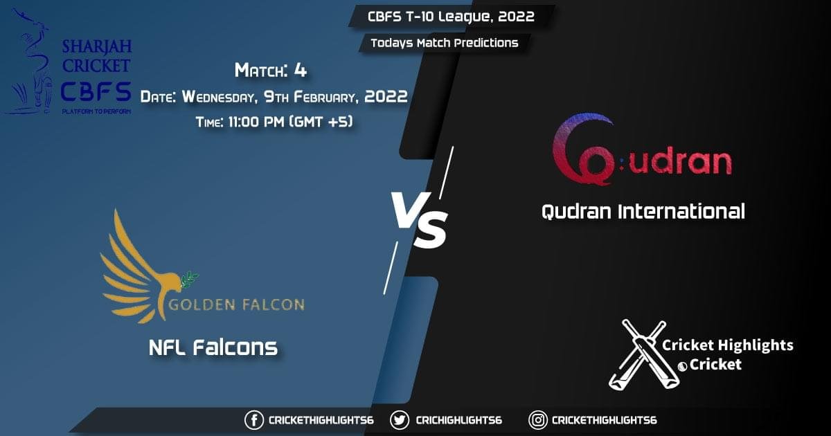 CBFS T-10 League, 2022, Match 4 FAL vs QUD, Playing 11 & Today's Match Predictions