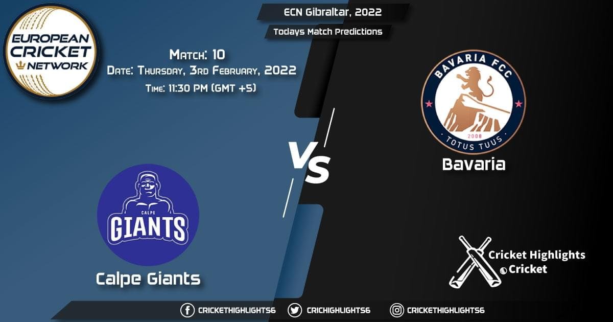 ECN Gibraltar, 2022, Match 10 CG vs BAV, Playing 11 & Today's Match Predictions