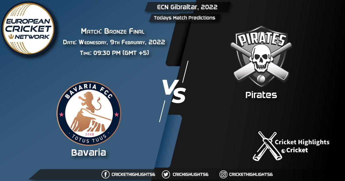 ECN Gibraltar, 2022, Match Bronze Final BAV vs PIR, Playing 11 & Today's Match Predictions
