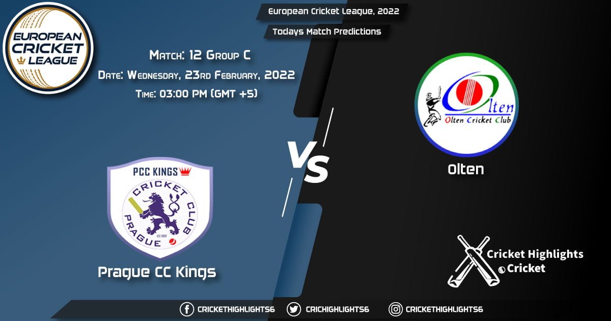 European Cricket League, 2022, Match 12 Group C PCK vs OLT, Playing 11 & Today's Match Predictions