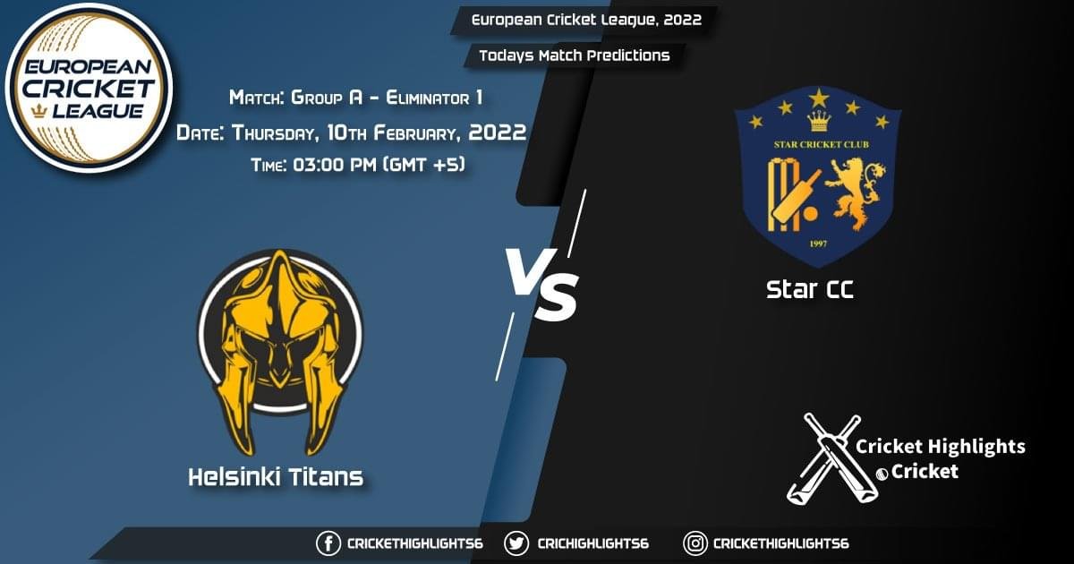 European Cricket League, 2022, Match Group A - Eliminator 1 HT vs STA, Playing 11 & Today's Match Predictions