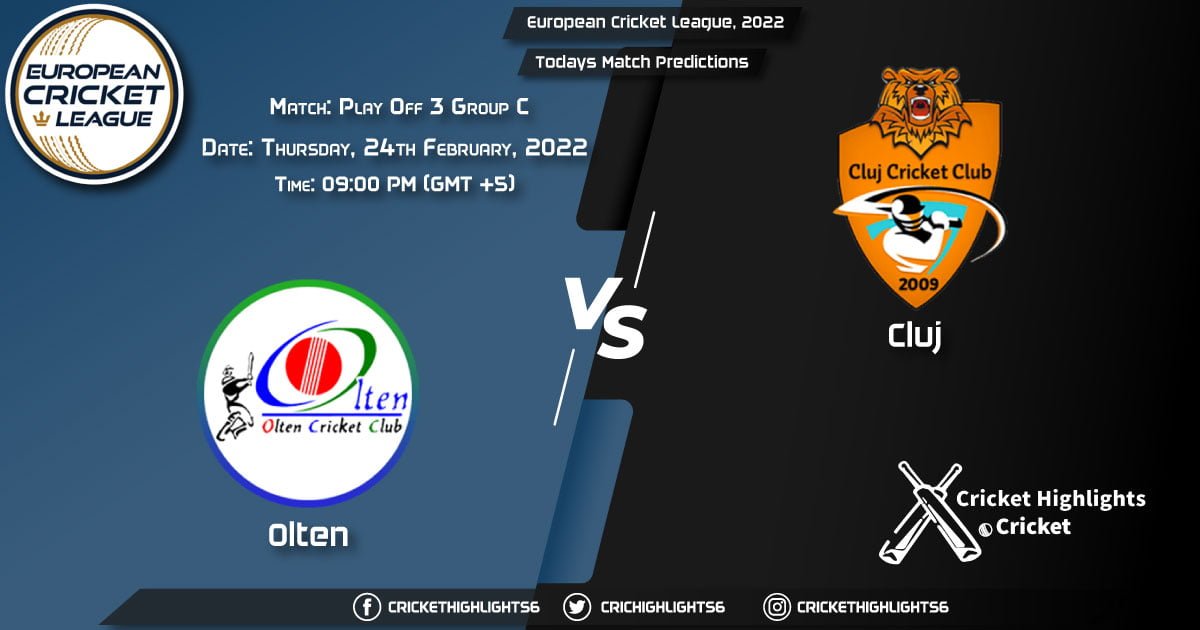 European Cricket League, 2022, Match Play Off 3 Group C CLJ VS OLT, Playing 11 & Today's Match Predictions