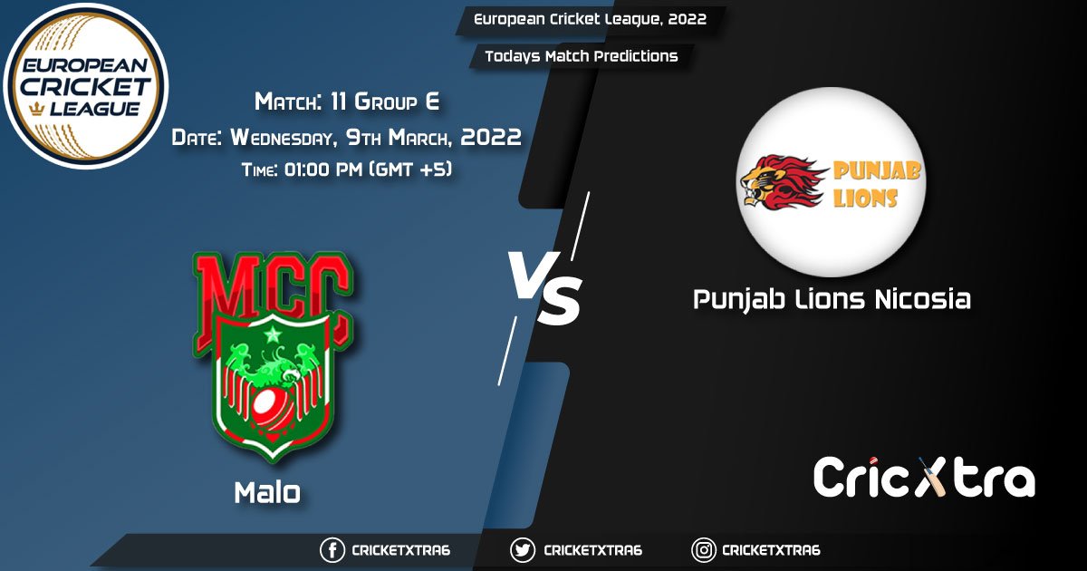European Cricket League, 2022, Match 11 Group E MAL vs PNL , Playing 11 & Today's Match Predictions