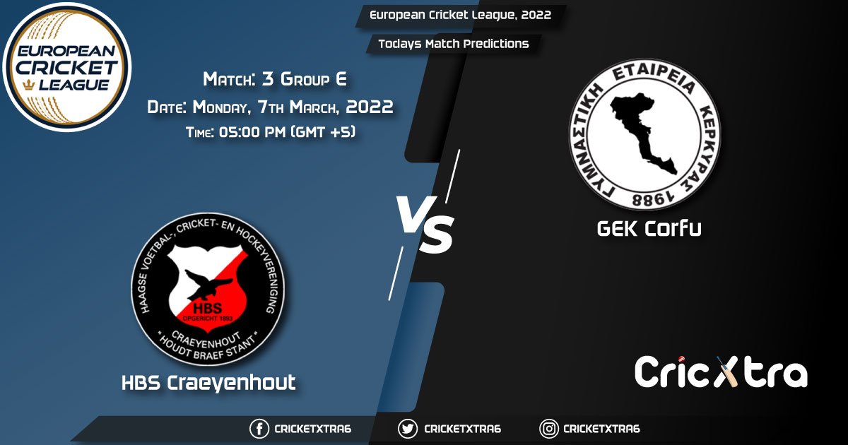 European Cricket League, 2022, Match 3 Group E HCR vs GEK, Playing 11 & Today's Match Predictions