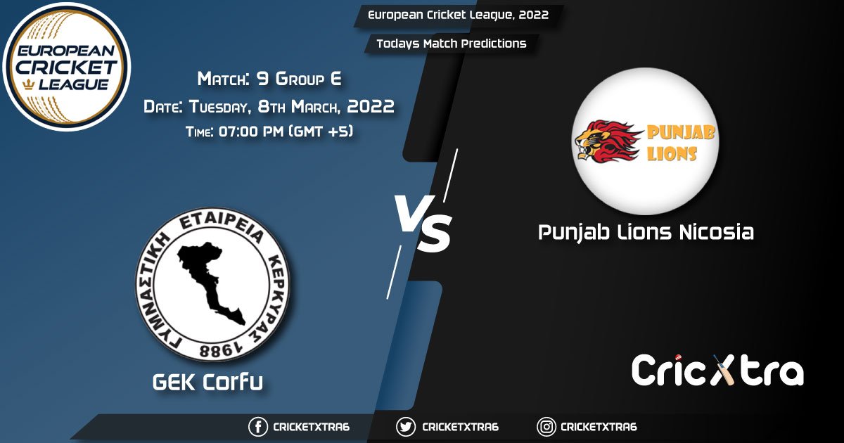 European Cricket League, 2022, Match 9 Group E GEK vs PNL , Playing 11 & Today's Match Predictions