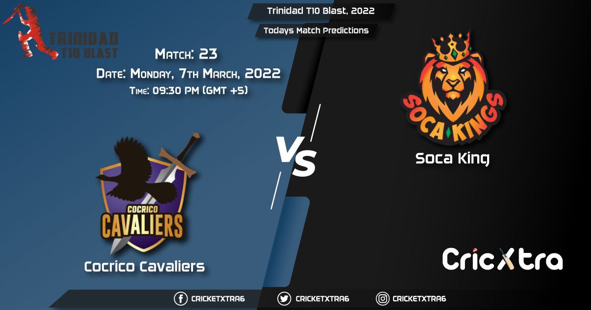 Trinidad T10 Blast, 2022, Match 23 CCL vs SCK, Playing 11 & Today's Match Predictions