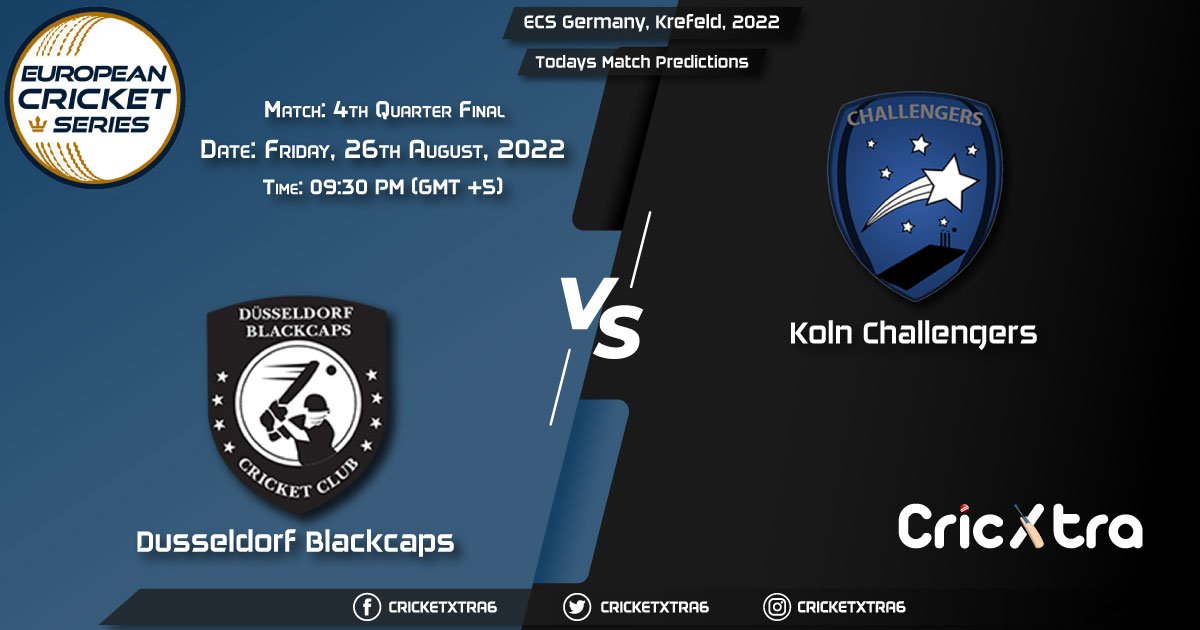 ECS Germany, Krefeld, 2022, DB vs KCH 4th Quarter Final Match Prediction, Fantasy Cricket Tips, Pitch Report and Injury Update