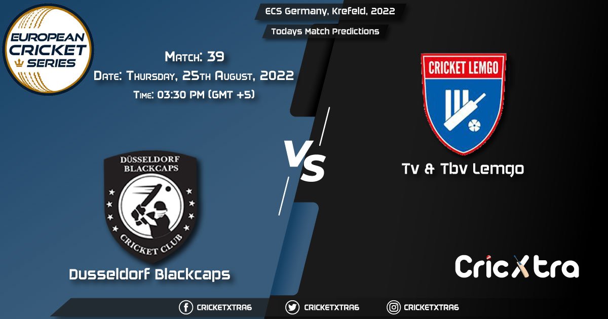 ECS Germany, Krefeld, 2022, DB vs LEM 39th Match Prediction, Fantasy Cricket Tips, Pitch Report and Injury Update