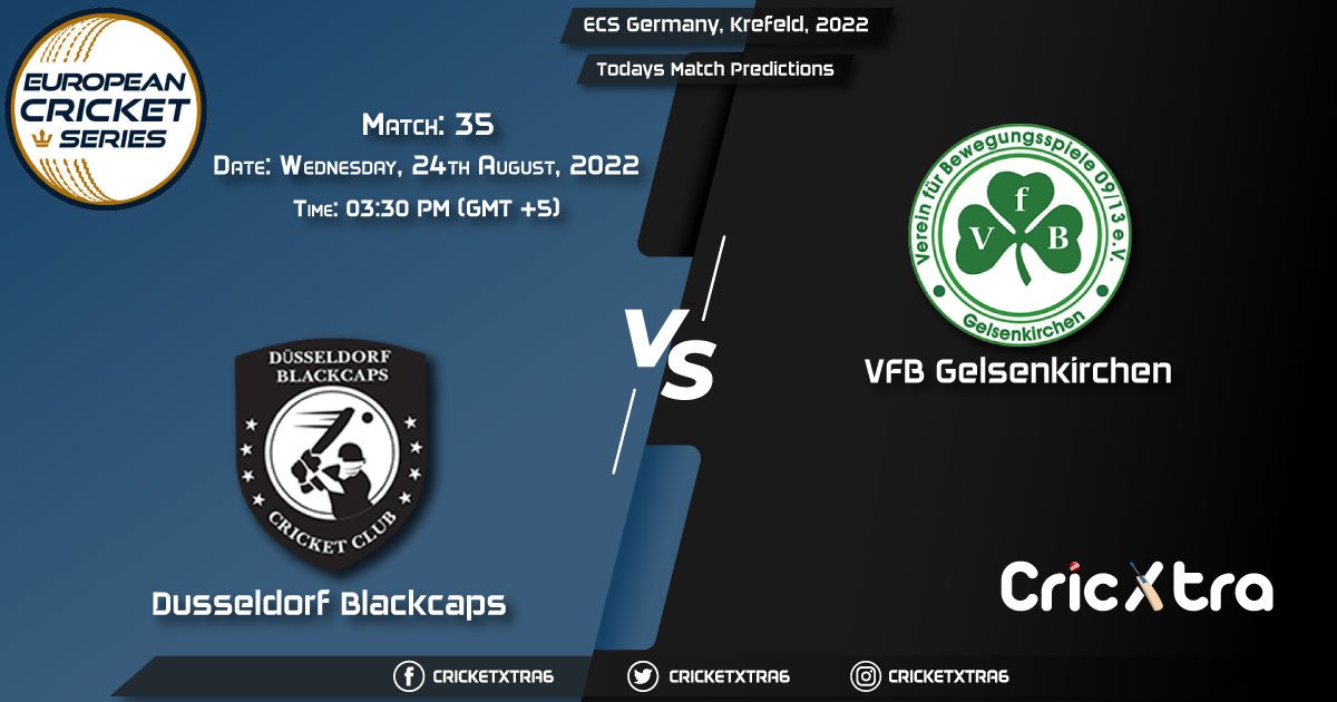 ECS Germany, Krefeld, 2022, DB vs VG 35th Match Prediction, Fantasy Cricket Tips, Pitch Report and Injury Update