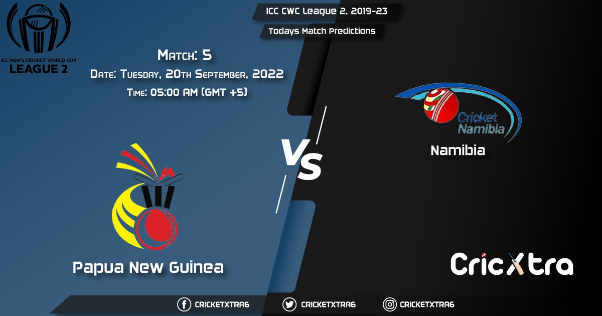 ICC CWC League 2, 2019-23, PNG vs NAM 5th Match Prediction, Fantasy Cricket Tips, Pitch Report and Injury Update