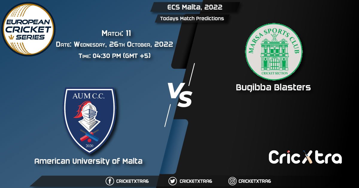 ECS Malta, 2022, AUM vs BBL 11th Match Prediction, Fantasy Cricket Tips, Pitch Report and Injury Update