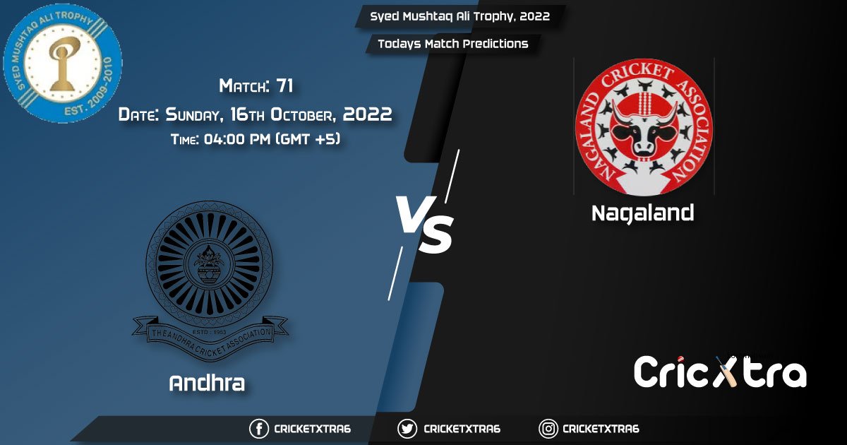 Syed Mushtaq Ali Trophy, 2022, AND vs NAG 71st Match Prediction, Fantasy Cricket Tips, Pitch Report and Injury Update