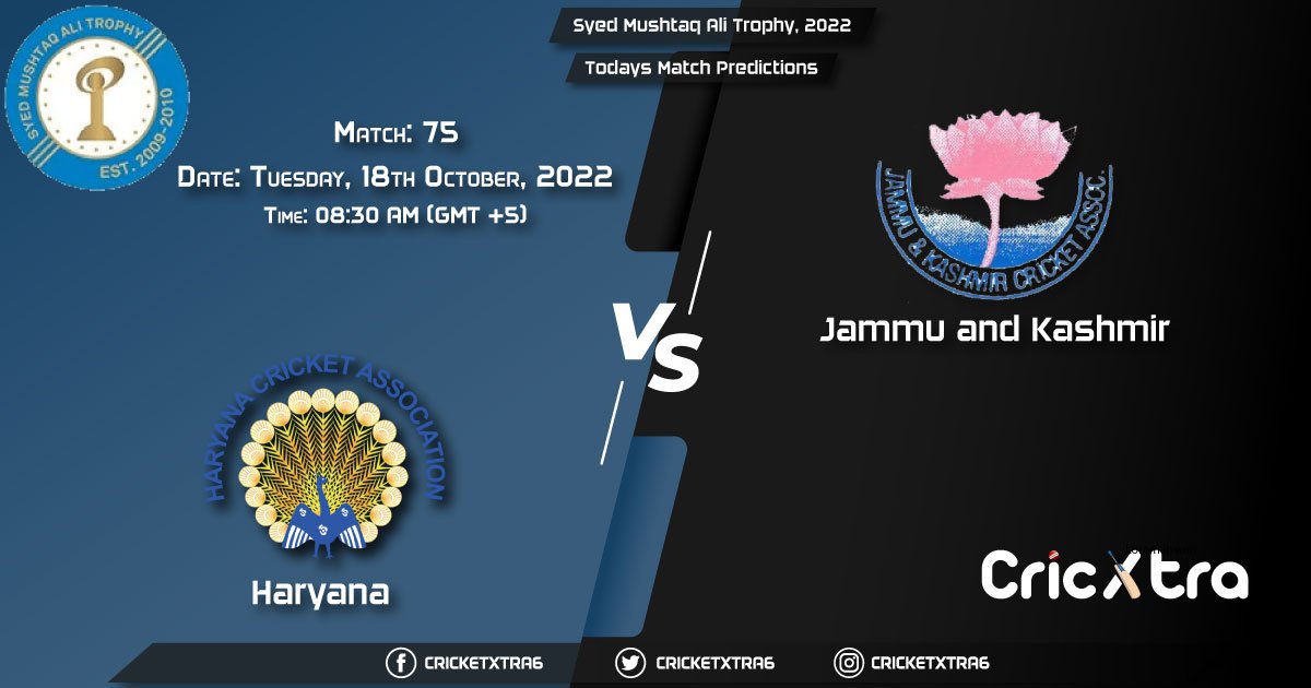 Syed Mushtaq Ali Trophy, 2022, HAR vs JAM 75th Match Prediction, Fantasy Cricket Tips, Pitch Report and Injury Update