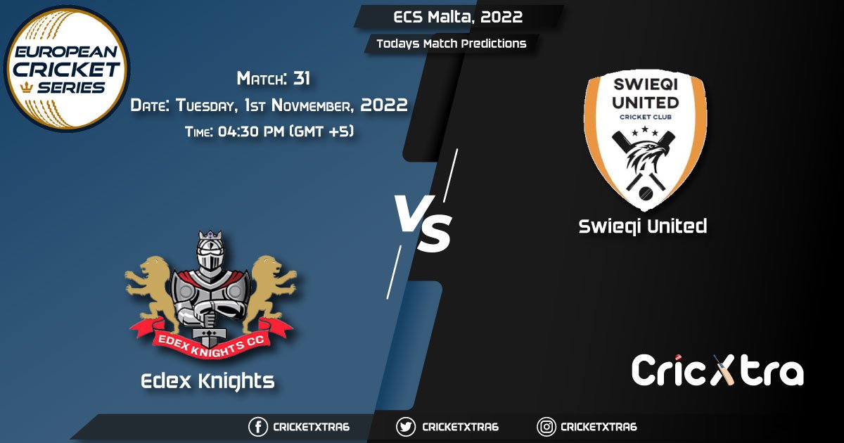 ECS Malta, 2022, EDK vs SWU 31st Match Prediction, Fantasy Cricket Tips, Pitch Report and Injury Update
