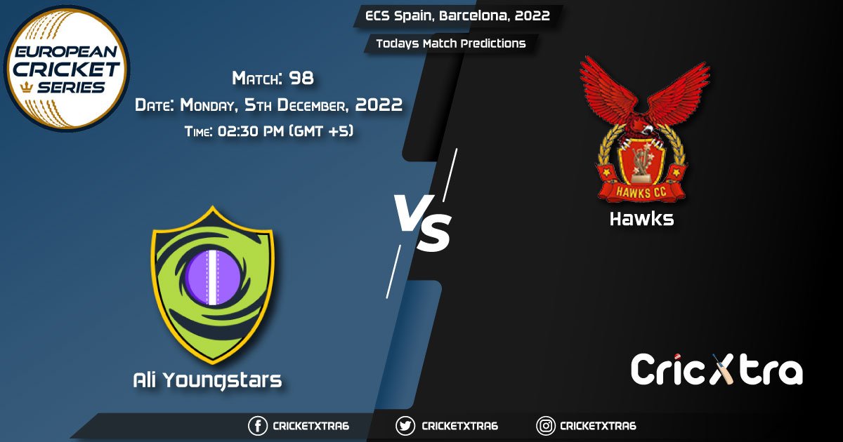 ECS Spain, Barcelona, 2022, AYS vs HAW 98th Match Prediction, Fantasy Cricket Tips, Pitch Report and Injury Update