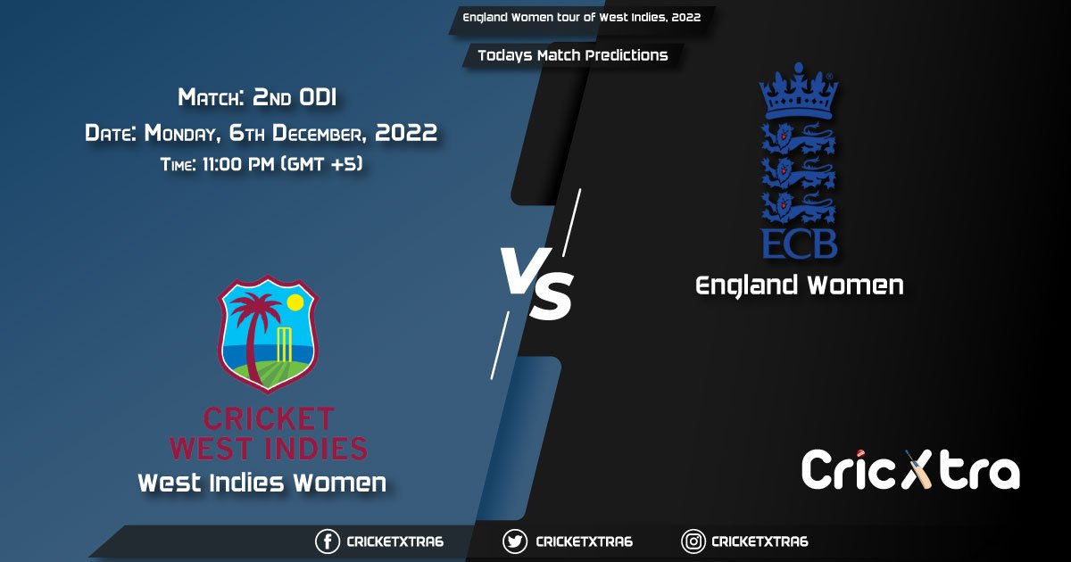 England Women tour of West Indies, 2022, WI-W vs EN-W 2nd ODI Match Prediction, Fantasy Cricket Tips, Pitch Report and Injury Update