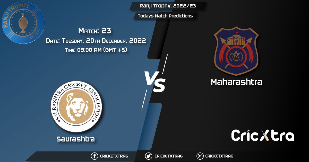 Ranji Trophy, 202223, SAU vs MAH 23rd Match Prediction, Fantasy Cricket Tips, Pitch Report and Injury Update