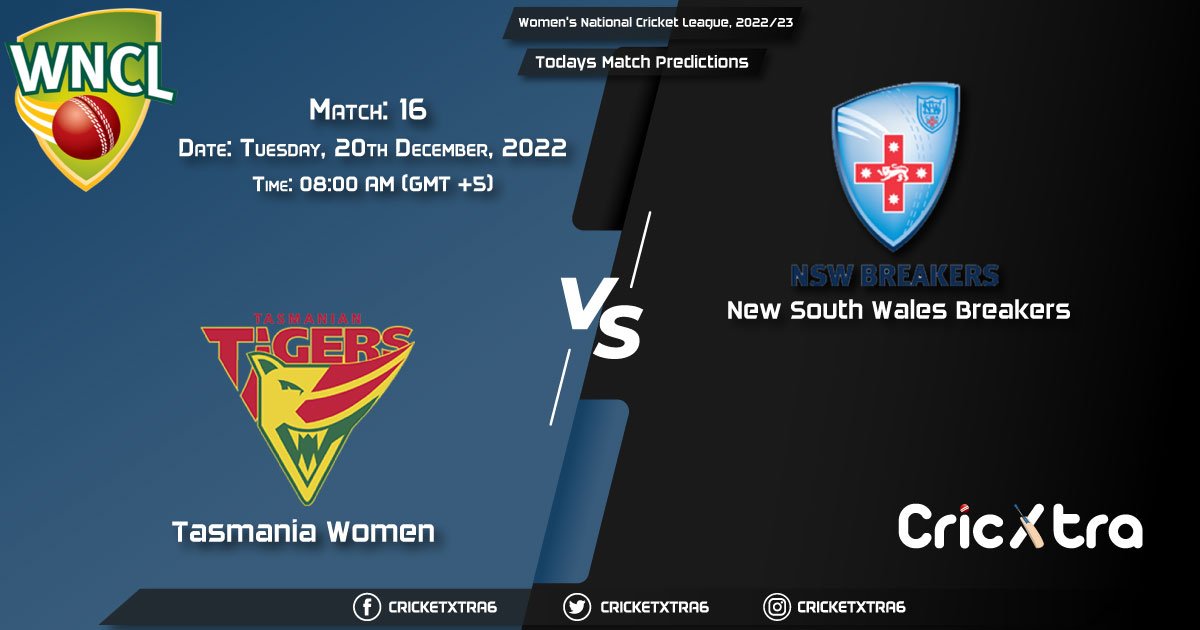 Women's National Cricket League, 202223, TAS-W vs NSW-W 16th Match Prediction, Fantasy Cricket Tips, Pitch Report and Injury Update