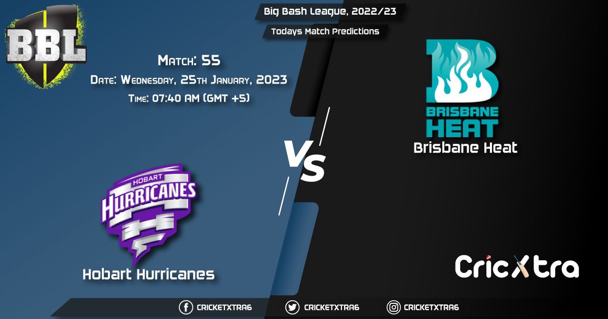 Big Bash League, 2022/23, HUR vs HEA 55th Match Prediction, Fantasy Cricket Tips, Pitch Report and Injury Update
