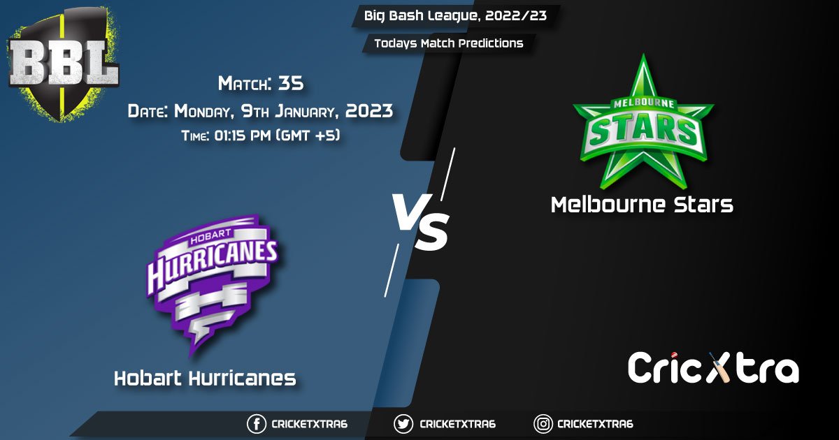 Big Bash League, 202223, HUR vs STA 35th Match Prediction, Fantasy Cricket Tips, Pitch Report and Injury Update