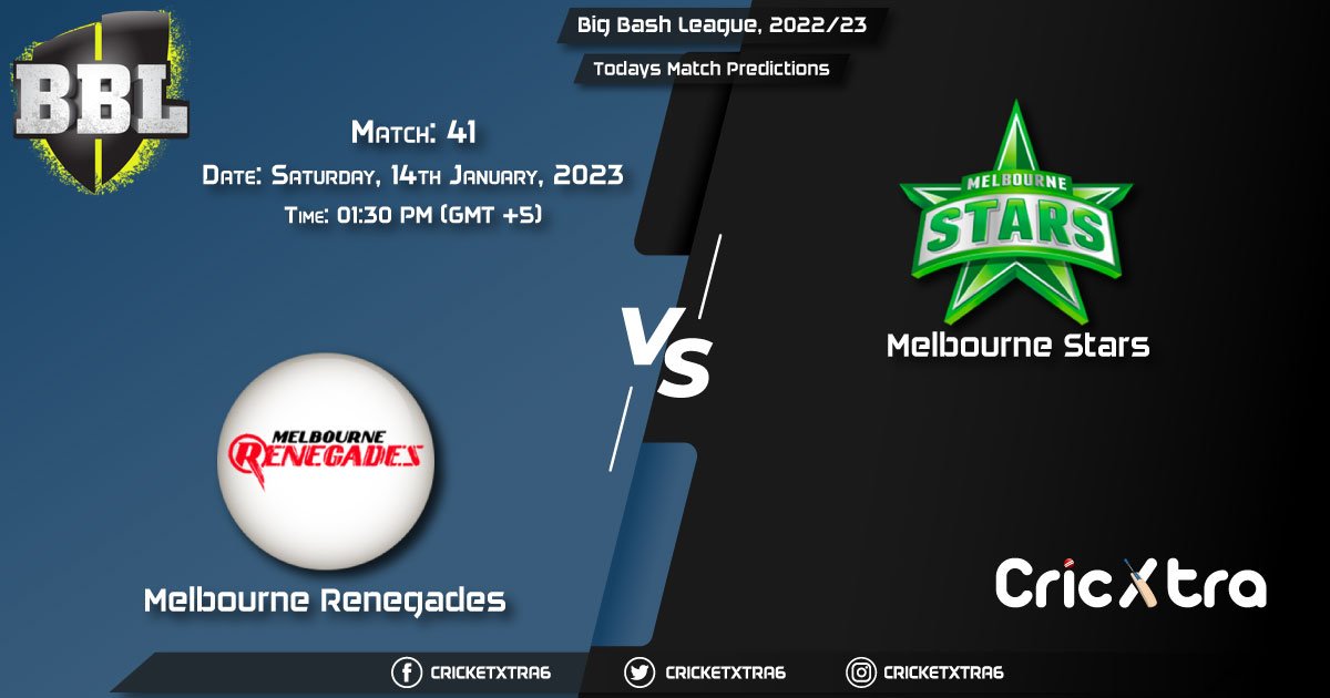 Big Bash League, 202223, REN vs STA 41st Match Prediction, Fantasy Cricket Tips, Pitch Report and Injury Update