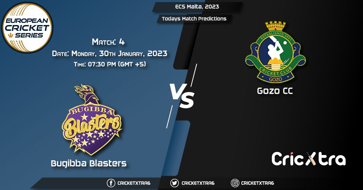 ECS Malta, 2023, BBL vs GOZ 4th Match Prediction, Fantasy Cricket Tips, Pitch Report and Injury Update