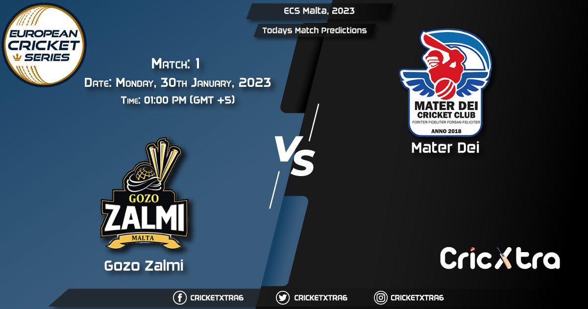 ECS Malta, 2023, GZZ vs MTD 1st Match Prediction, Fantasy Cricket Tips, Pitch Report and Injury Update