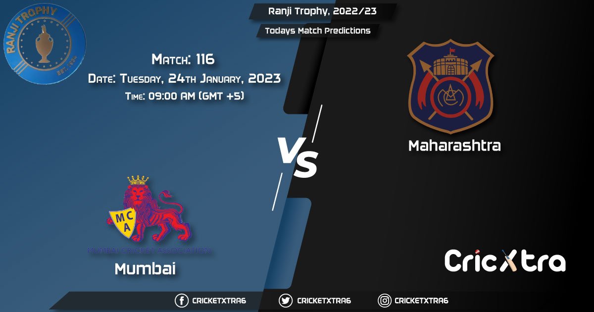 Ranji Trophy, 202223, MUM vs MAH 116th Match Prediction, Fantasy Cricket Tips, Pitch Report and Injury Update