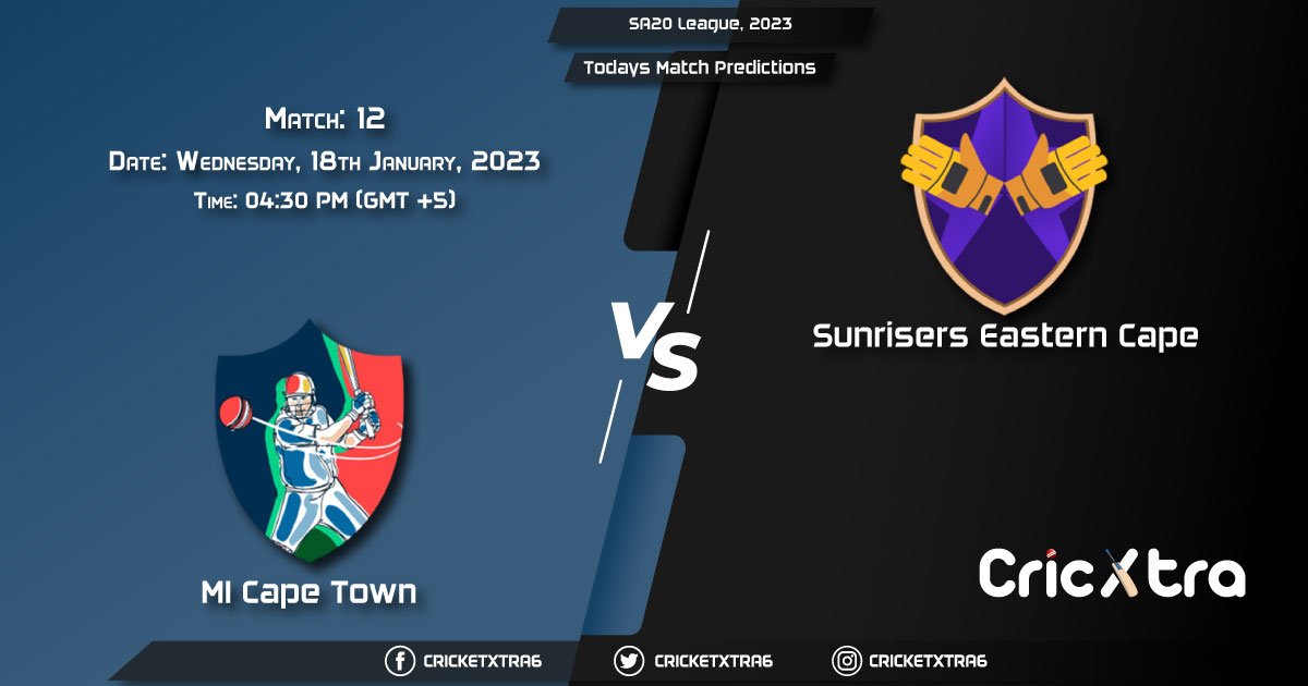 SA20 League, 2023, MICT vs SUNE 12th Prediction, Fantasy Cricket Tips, Pitch Report and Injury Update