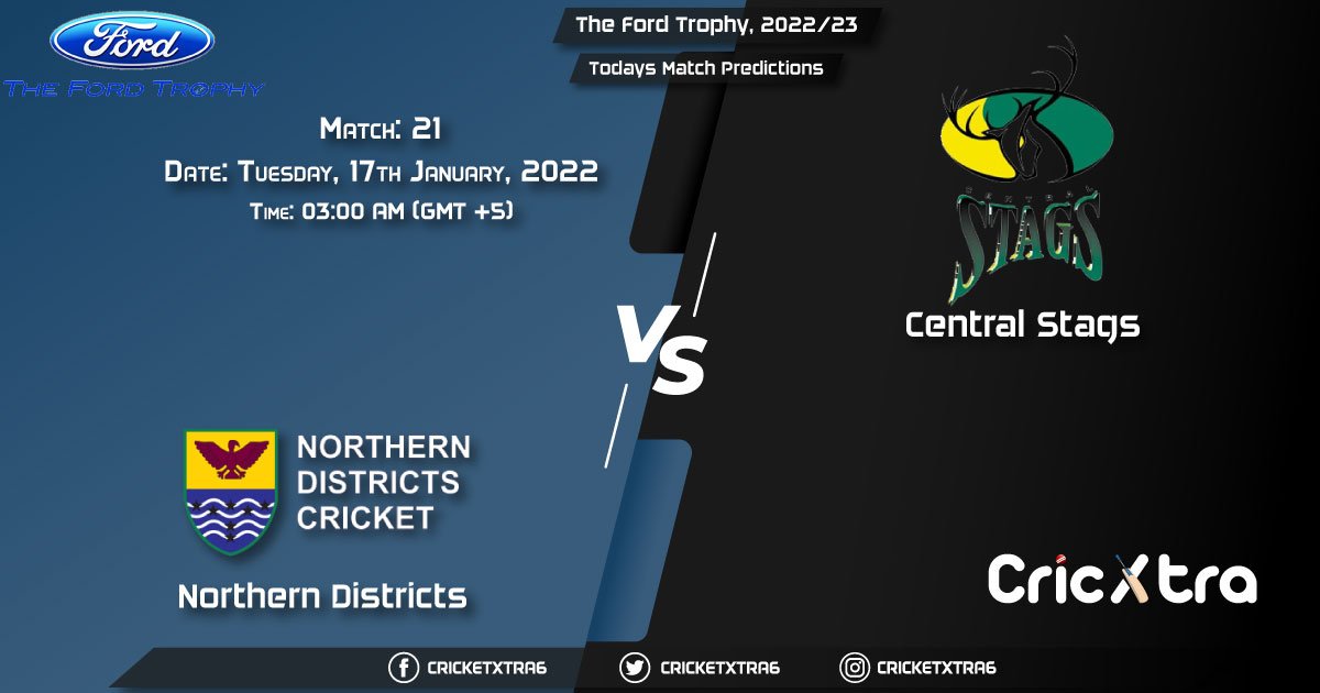The Ford Trophy, 202223, ND vs CS 21st Match Prediction, Fantasy Cricket Tips, Pitch Report and Injury Update
