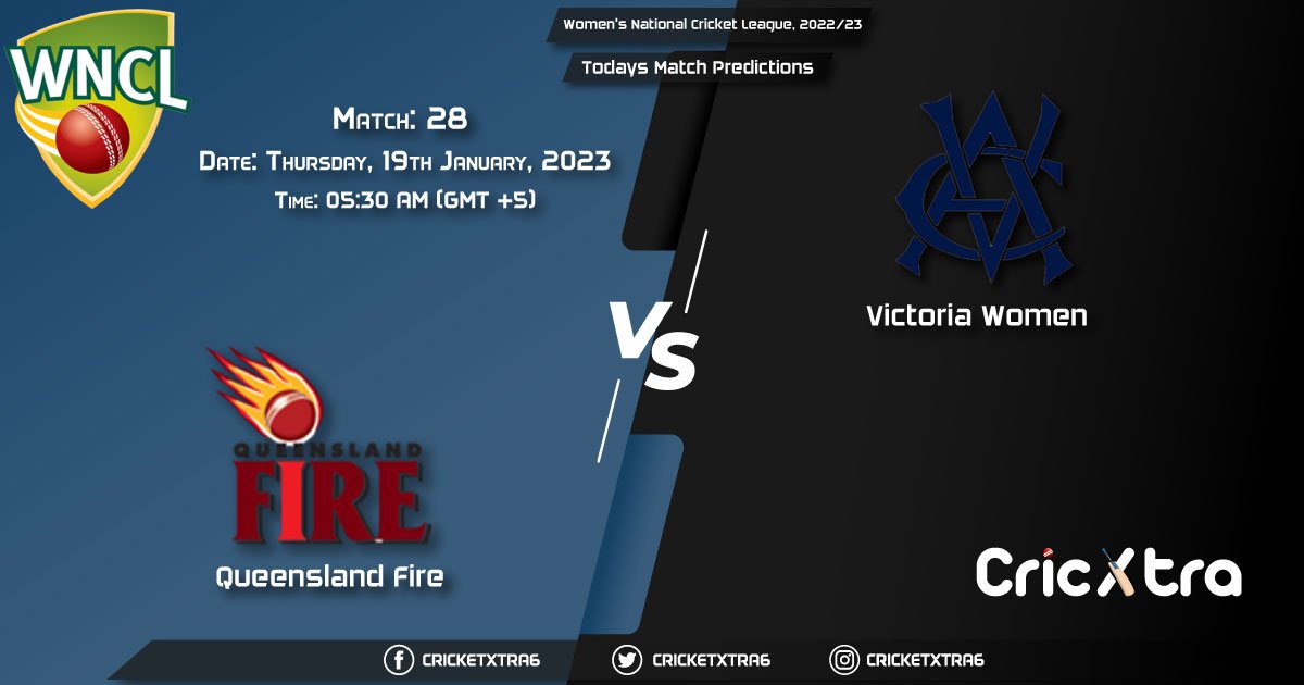 Women's National Cricket League, 202223, QUN-W vs VCT-W 28th Match Prediction, Fantasy Cricket Tips, Pitch Report and Injury Update
