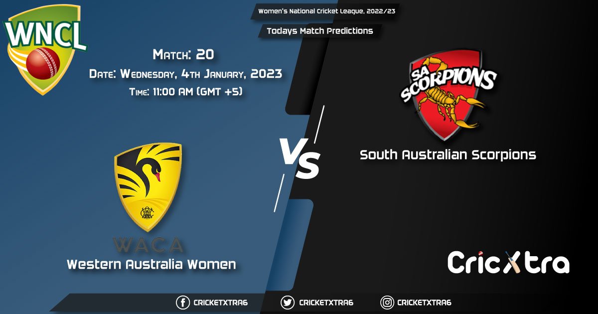 Women's National Cricket League, 202223, WA-W vs SAU-W 20th Match Prediction, Fantasy Cricket Tips, Pitch Report and Injury Update