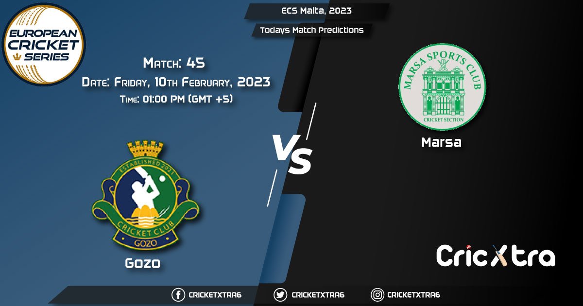 ECS Malta, 2023, GOZ vs MAR 45th Match Prediction, Fantasy Cricket Tips, Pitch Report and Injury Update
