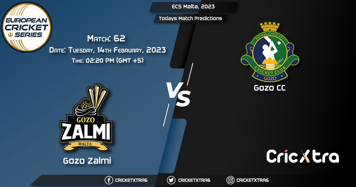 ECS Malta, 2023, GZZ vs GOZ 62nd Match Prediction, Fantasy Cricket Tips, Pitch Report and Injury Update