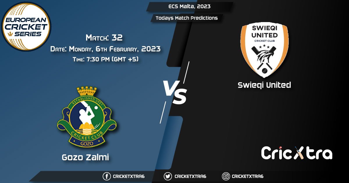 ECS Malta, 2023, GZZ vs SWU 32nd Match Prediction, Fantasy Cricket Tips, Pitch Report and Injury Update